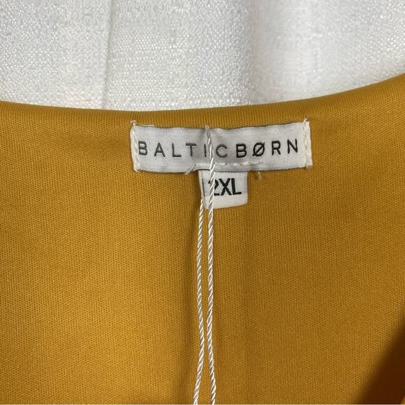 Baltic Born Mustard Yellow Celine Maxi Dress Sz.2X NWT - Picture 9 of 16